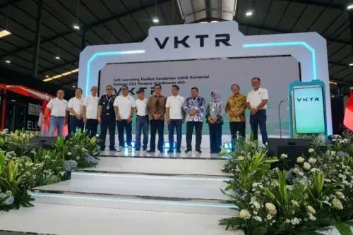 VKTR Resmikan Pabrik Perakitan Kendaraan Listrik CKD Pertama di RI